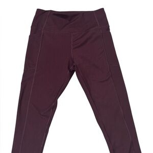 Victoria’s Secret Burgundy Leggings with Pockets  Size 8/170/70A